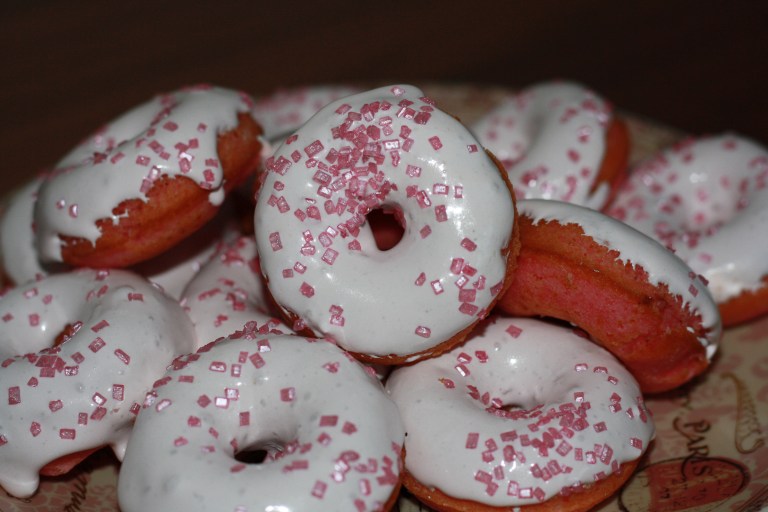 Mini Donuts de fresa azucarglassymas 2